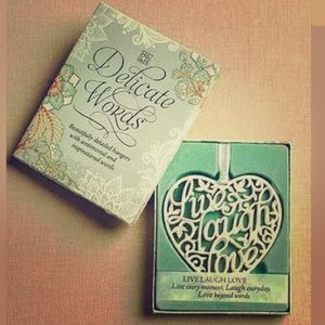 Delicate Words Ornament